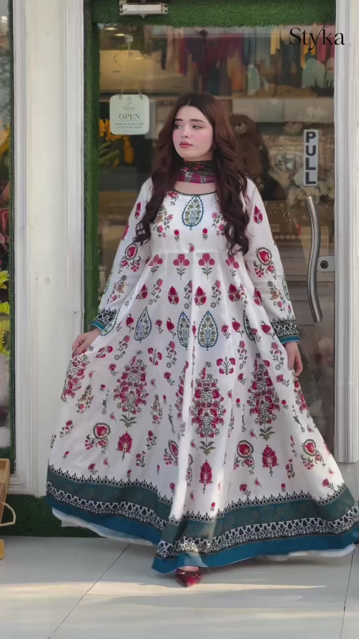 Printed Flower Frock